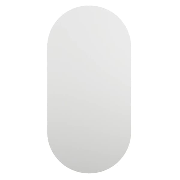 The Living Store Spegel med LED-lampor 60x30 cm glas oval -  Speglar