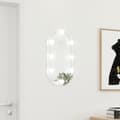Miniatyrbild 2 av 11: The Living Store Spegel med LED-lampor 60x30 cm glas oval -  Speglar