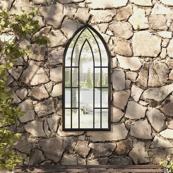 Spejle - Living havespejl 100x45 cm jern sort