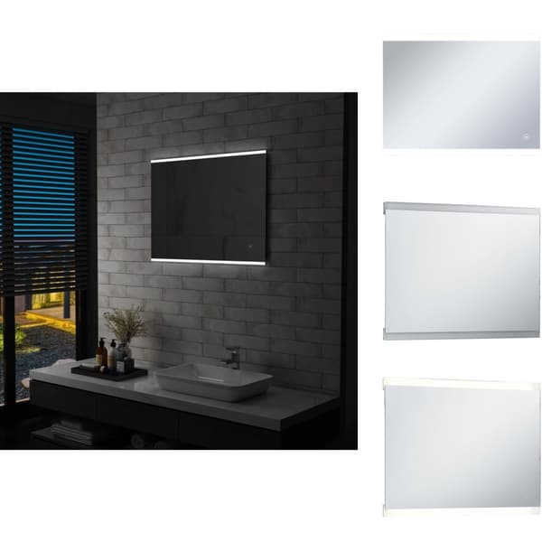 Spejle - Living LED-spejl til badeværelset med berøringssensor 80x60 cm