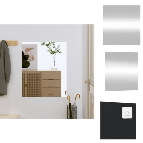 Spejle - Living vægspejl 50x60 cm rektangulær glas