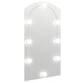 Miniatyrbild 3 av 11: Speglar - Living Spegel med LED-lampor 90x45 cm glas valvformad (335864+326089)