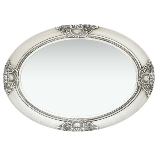 Speglar - Living Väggspegel barockstil 50x70 cm silver