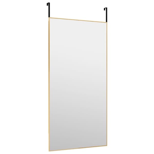 Speglar - Living Dörrspegel guld 50x100 cm glas och aluminium