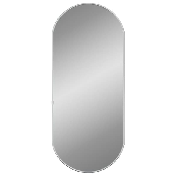Spejle - Living vægspejl 70x30 cm oval sølvfarvet
