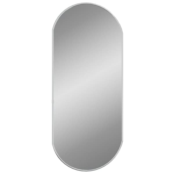 Spejle - Living vægspejl 70x30 cm oval sølvfarvet