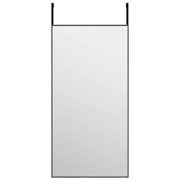 Dörrspegel svart 40x80 cm glas och aluminium - Spegel - Speglar - Home & Living
