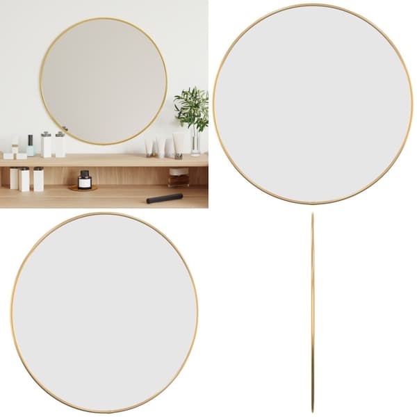 Seinäpeili kulta Ø 50 cm pyöreä - Peili - Peilit - Home & Living