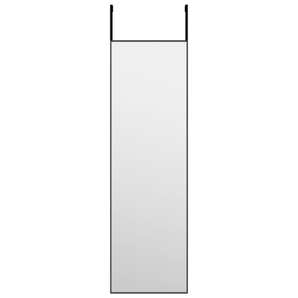 Dørspejl 30x100 cm glas og aluminium sort - Dørspejl - Dørspejle - Home & Living
