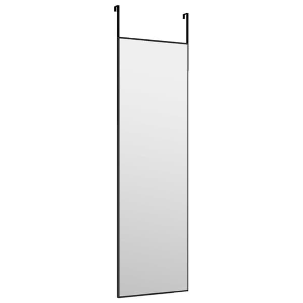 Dørspejl 30x100 cm glas og aluminium sort - Dørspejl - Dørspejle - Home & Living