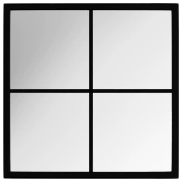 Vægspejl 40x40 cm metal sort - Spejl - Spejle - Home & Living