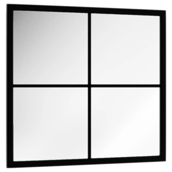 Vægspejl 40x40 cm metal sort - Spejl - Spejle - Home & Living