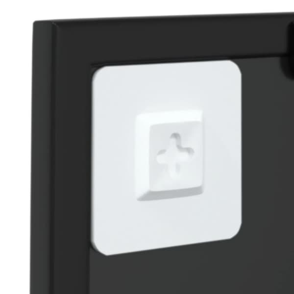 Vægspejl 40x40 cm metal sort - Spejl - Spejle - Home & Living