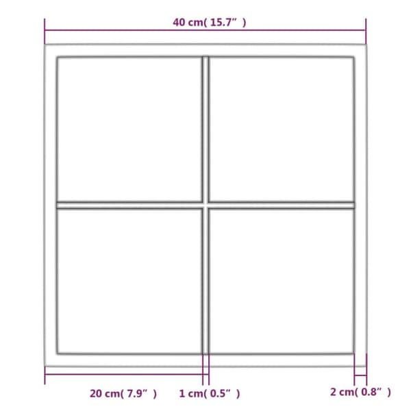 Vægspejl 40x40 cm metal sort - Spejl - Spejle - Home & Living