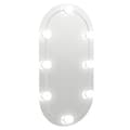 Miniatyrbild 3 av 11: Spegel med LED-lampor 80x40 cm glas oval - Spegel Med LED - Speglar Med LED - Home & Living