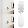 Miniatyrbild 1 av 11: Spegel med LED-lampor 80x40 cm glas oval - Spegel Med LED - Speglar Med LED - Home & Living