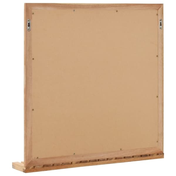 Badeværelsespejl 60 x 12 x 62 cm massivt valnøddetræ - Badeværelsesspejl - Badeværelsesspejle - Home & Living