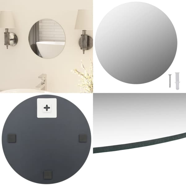Kehyksetön peili pyöreä 30 cm lasi - Seinäpeili - Seinäpeilit - Home & Living