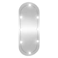 Miniatyrbild 3 av 11: Väggspegel med LED-belysning 25x60 cm glas oval - Spegel Med LED - Speglar Med LED - Home & Living