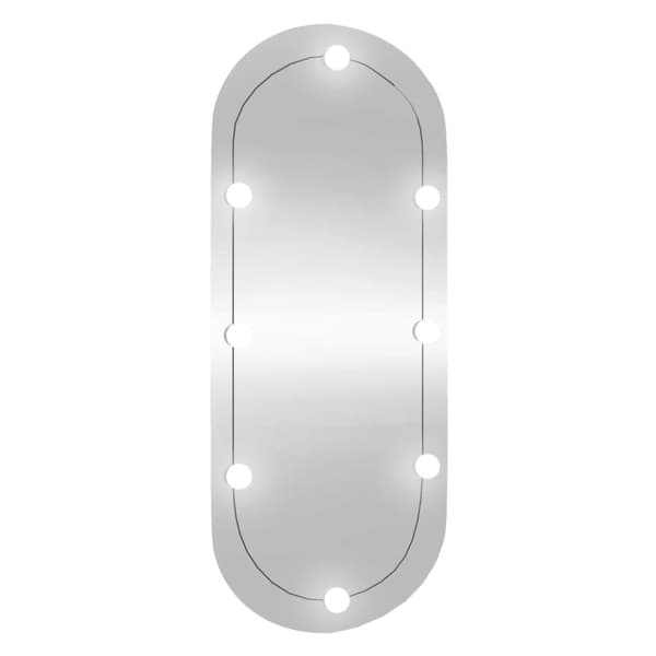 Väggspegel med LED-belysning 25x60 cm glas oval - Spegel Med LED - Speglar Med LED - Home & Living