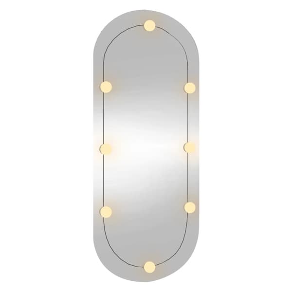 Väggspegel med LED-belysning 25x60 cm glas oval - Spegel Med LED - Speglar Med LED - Home & Living