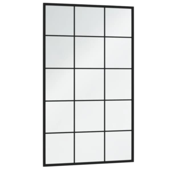 Vægspejl 4 stk. 100x60 cm metal sort - Vægspejl - Vægspejle - Home & Living