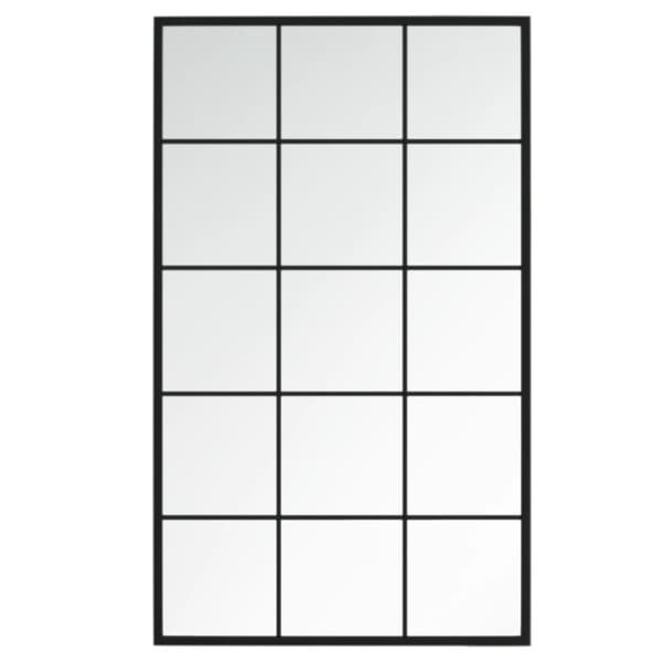 Vægspejl 4 stk. 100x60 cm metal sort - Vægspejl - Vægspejle - Home & Living