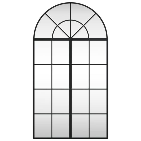 vægspejl 60x110 cm buet jern sort