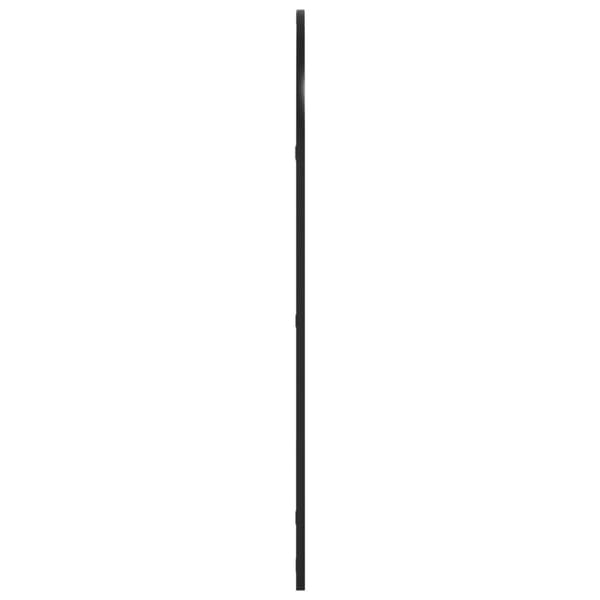 Väggspegel svart 60x100 cm bågformad järn