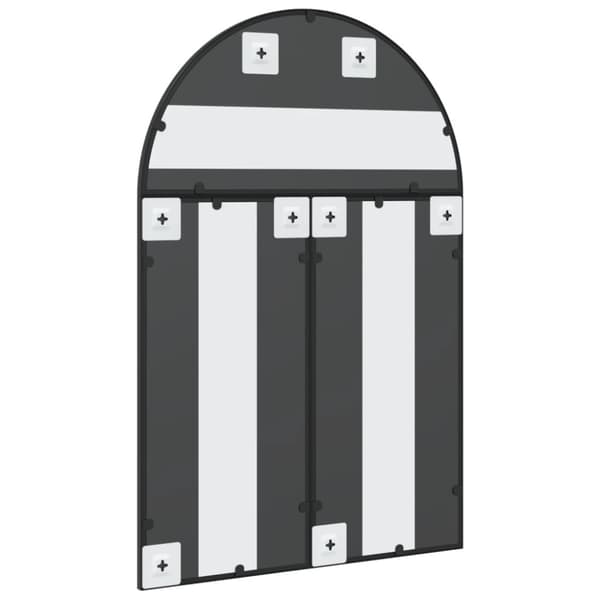 vægspejl 60x90 cm buet jern sort