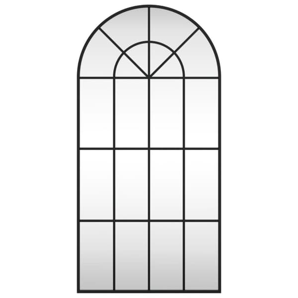 Seinäpeili musta 50x100 cm kaari rauta