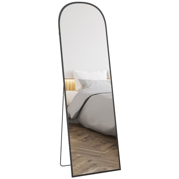 Rootz stående spegel i full längd - Stor spegel - Modern design - Fullständig reflektion - HD och splittringssäker - Rost- och vattenbeständig - 50 cm