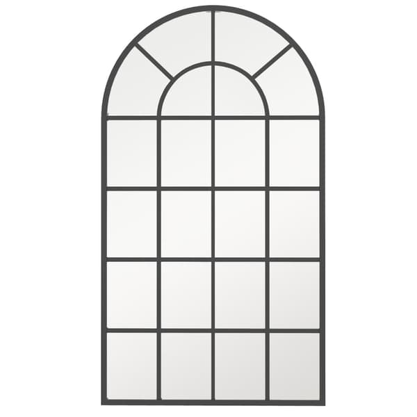 Rootzin suuren kaarevan ikkunan koristepeili - Seinäpeili - Täyspitkä peili - Tilaa lisäävä - Kestävä rakenne - 62 cm x 2,5 cm x 110 cm