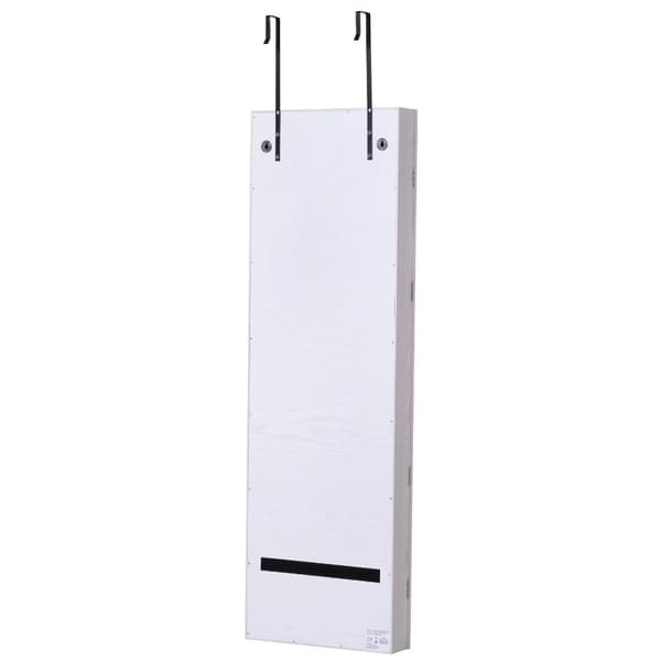 Nancy's Lemoore Sieradenspiegel - Spiegel - Hangende Spiegel - Deurmontering - LED - MDF - Vit - 37 x 120 x 10 cm