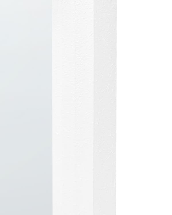 Veggspeil Hvit Metall 43 x 69 cm Veggmontert Dekorativ ramme Moderne design