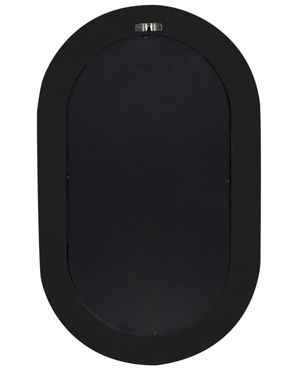 Veggspeil Svart Metall 43 x 69 cm Veggmontert Dekorativ ramme Moderne design