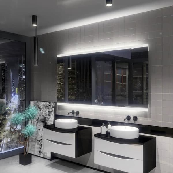 Alasta, LED-spegel med Touch Switch, Brasil 150x70 cm