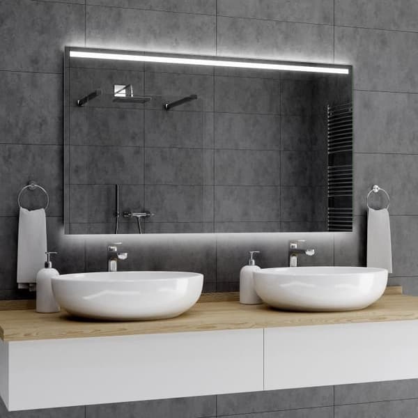 Alasta Paris LED spegel 120x50 cm - AGC MIROX glas - 12V LED - Vit
