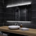 Miniatyrbild 2 av 3: Alasta Paris LED spegel 120x50 cm - AGC MIROX glas - 12V LED - Vit
