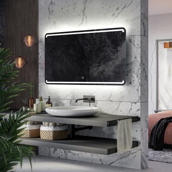 Alasta, LED Spegel med Touch Switch, Mediolan 150x90 cm