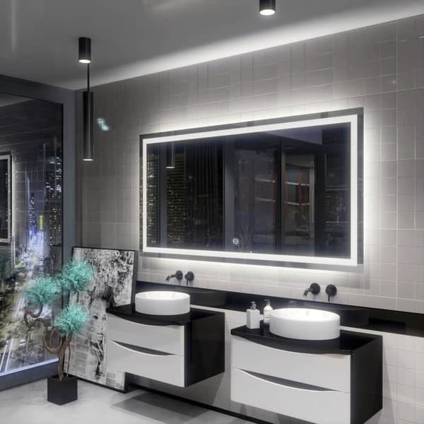 Alasta, LED-spegel med Touch Switch, Atlanta 120x70 cm