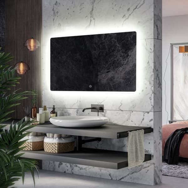 Alasta, LED Spegel med Touch Switch, Osaka 80x50 cm