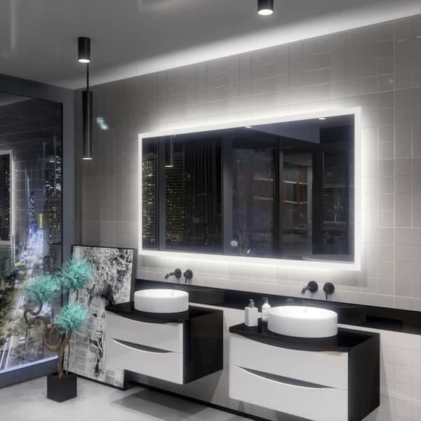 Alasta, LED Spegel med Touch Switch, Boston 80x80 cm