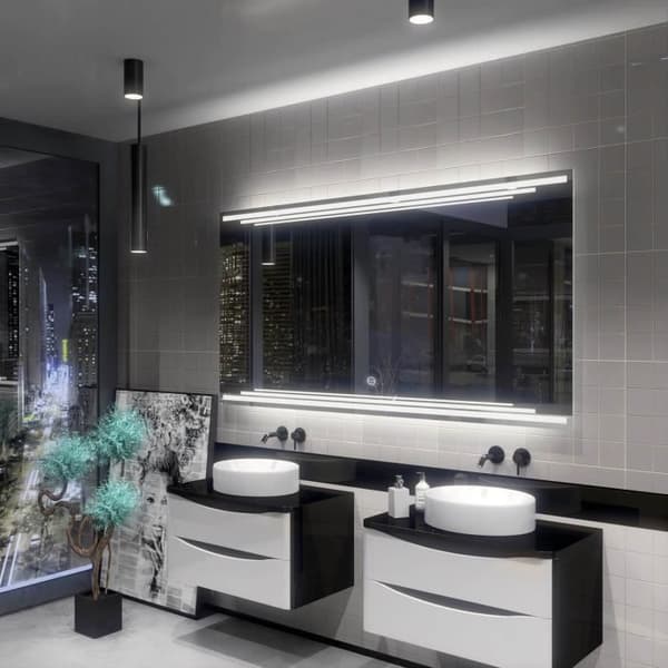 Alasta, LED Spegel med Touch Switch, Burma 120x100 cm