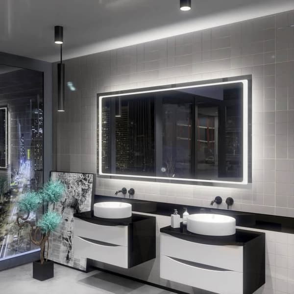 Alasta, LED-spegel med Touch Switch, Barcelona 150x60 cm