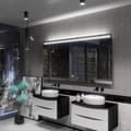 Miniatyrbild 3 av 4: LED-spegel med Touch Switch - ALASTA - Giza 150x80 cm - LED-belysning - Modern skandinavisk stil