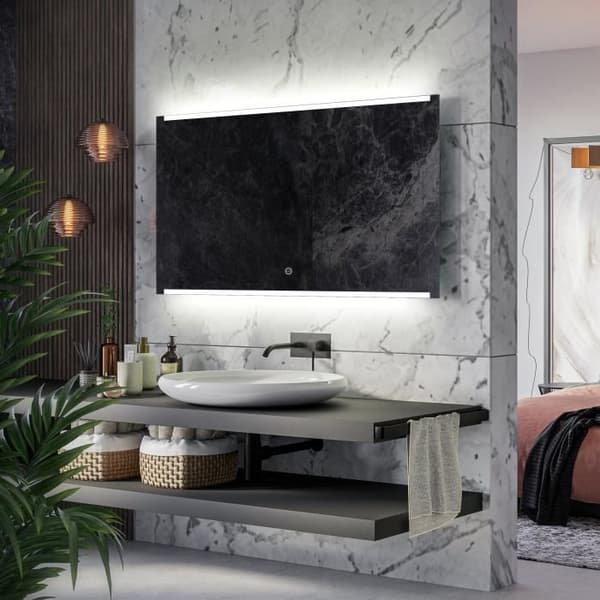Alasta, LED Spegel med Touch Switch, Hobart 150x60 cm