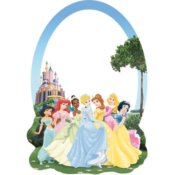 Spegel - Disney - Princess - Rosa - Rektangulär - Inredning