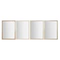 Miniatyrbild 1 av 4: Väggspegel Home ESPRIT Vit Brun Beige Grå 66 x 2 x 92 cm (4 antal)
