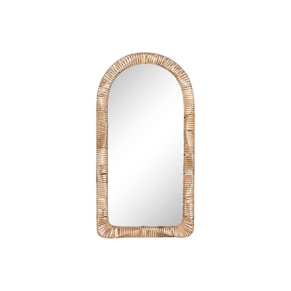 Väggspegel Home ESPRIT Naturell Tropiskt 61,5 x 7 x 117 cm